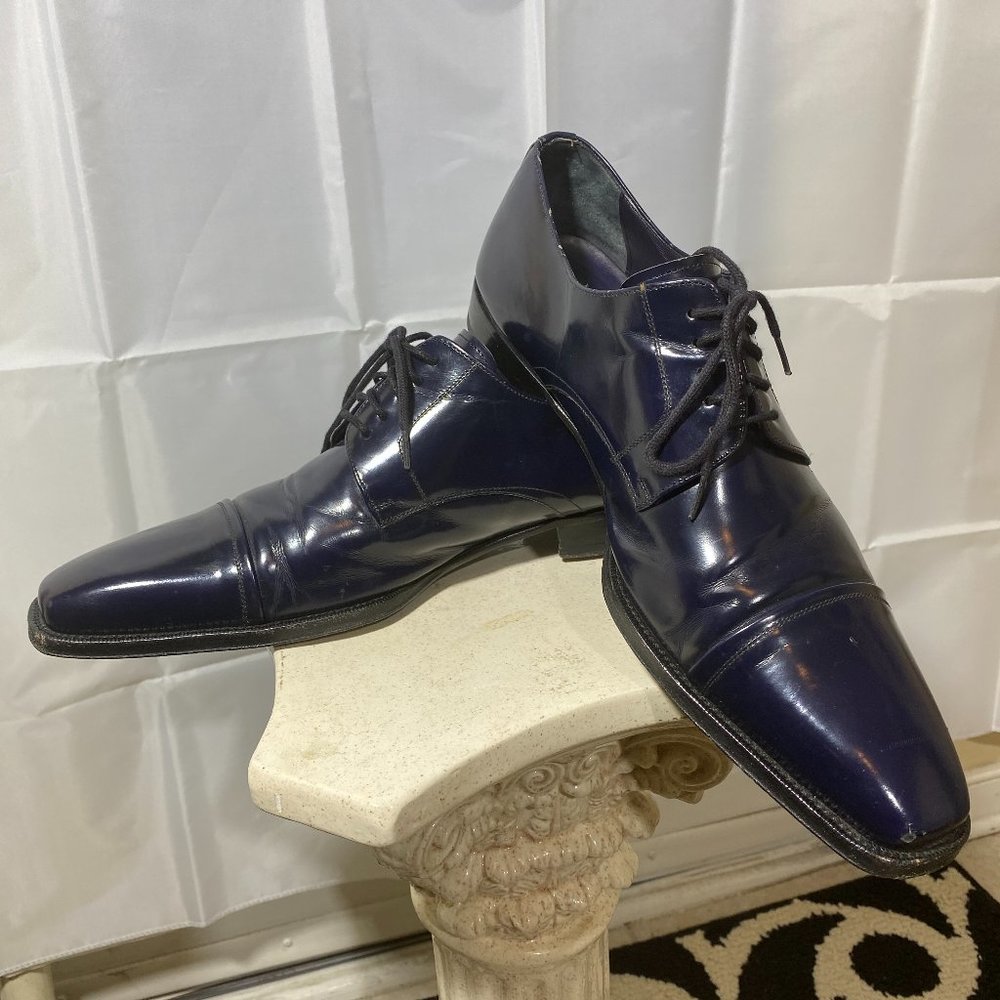 MEZLAN-Navy-Blue, Calfskin dress shoe